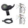 Sæt med to controllere med skærm og trigger til dobbeltmotorinstallation 60v 35A (JP) KROXNE - 3  