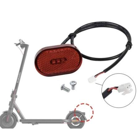 Baglygte til skærmen på Xiaomi Scooter Mi 4, Mi 4 Lite eller lignende  - 3 Baglygte til skærmen på Xiaomi Scooter Mi 4, Mi 4 Lit