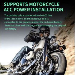 Vodotesen sistem za zaznavanje mrtvega kota (kot 130°) za skuter, kolo ali motocikel KROXNE - 6  