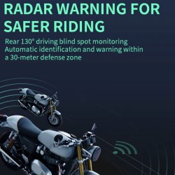 Wodoodporny system wykrywania martwego pola (kąt 130º) dla skutera, roweru lub motocykla KROXNE - 13  