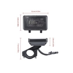 Obrazovka nebo ovládací panel pro Zwheel, ZRino SE, ZRino Duo Max, iScooter iX3, iScooter, iX4  nebo podobný skútr  - 9 Obrazovk