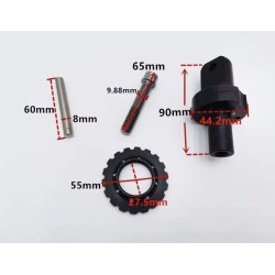 Sgŭvaema sistema za Kugoo G1 Zero 10x sgŭvaema skoba, komplekt za remont na panti, bolt Zero - 3  