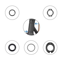 Komplekt keruvannia ta pidshypnykiv dlia Segway Ninebot KickScooter F20 F25 F30 F40 D18 D28 D38 abo podibnyi Segway - Ninebot - 