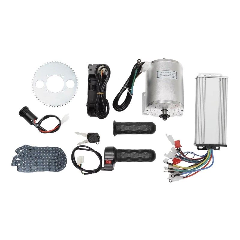 Brushless motor kit (controller, motor, throttle) for quad, scooter, bicycle or motorcycle DIY 48-72v 3000w KROXNE - 1  