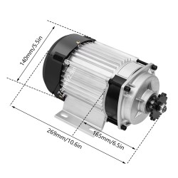 Elektrisk trehjulssykkelsett (børsteløs elektrisk motor, kontroller, gass) 48v 500w 750w KROXNE - 21  