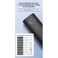 Poste à souder par points portatif H1 avec 11 et H2 avec 90 modes réglables pour batteries au lithium KROXNE - 7  