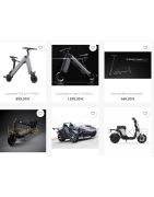 In this section you can access the vehicles, parts, upgrades, parts and upgrades by brand and model of electric vehicle.